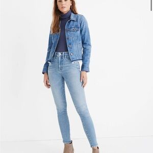 MADEWELL 10" High-Rise Skinny Jeans in Hamden Wash size 26